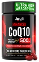高吸収性CoQ10 500MG - 心臓の健康とエネルギーの生産のためのCo Q 10の補足120のSoftgels - Coenzyme Q10の高められたCoQ10栄養物の補足-Coq10 400mgのsoftgelsの代わり