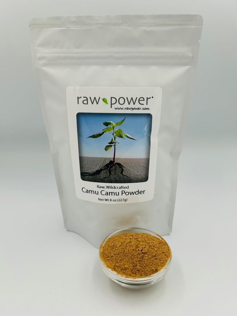 未加工力 Camu の Camu の果実の粉、8 の oz (227g)、未加工、ワイルドな、100% の純粋で、非 GMO、有機物