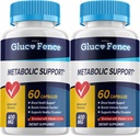 Gluco Fence Metabolic Support - Glucofence Support Supplement Pills, Gluco Fence Advanced Formula Capsules Reviews Fence (2 Pack - 120 Capsules)