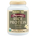 NutriBiotic認定有機米プロテインバニラ、1 Lb。 5 Oz | 低炭水化物ビーガンプロテインパウダー | 生、認定コーシャ&ケトフレンドリー | 化学物質なしで製造、GMO&グルテンフリー | 消化しやすい