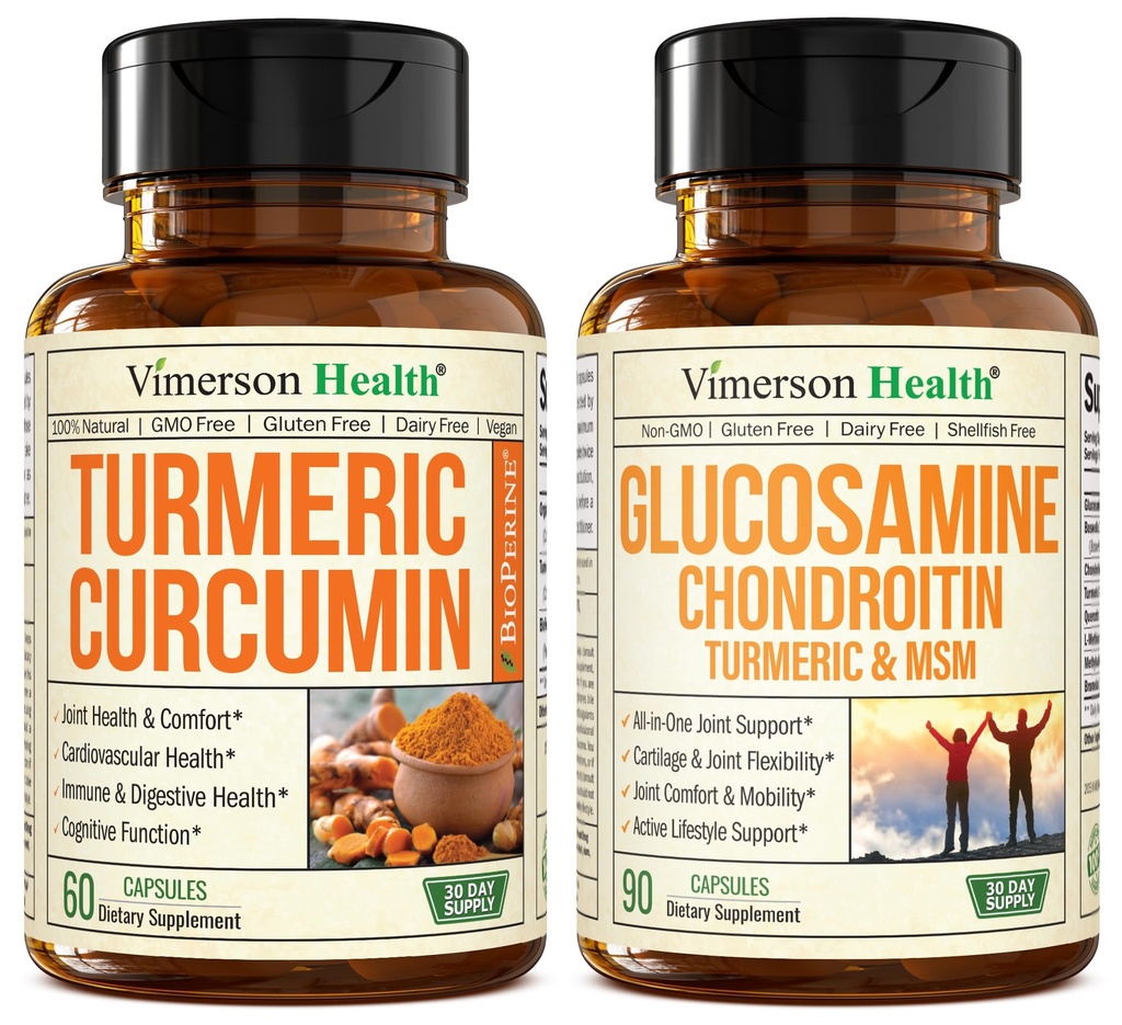 黒いペッパーのエキス及びグルコサミンのコンドロイチンMSMの接合箇所サポート補足が付いているTurmeric Curcumin