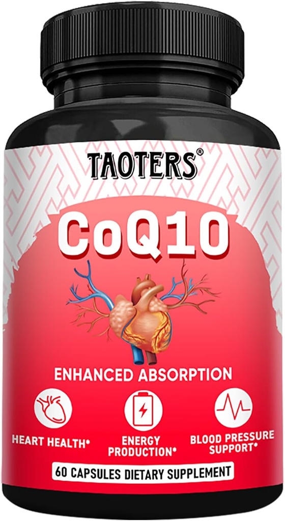 コク10 400MG の補足のサービング|有機タンポの根840MG、カルシウム64MGの黒いペッパーのエキス40MGのコエンザイムQ10カプセル|中心健康及びエネルギーの生産のためのサポート|60のカプセル