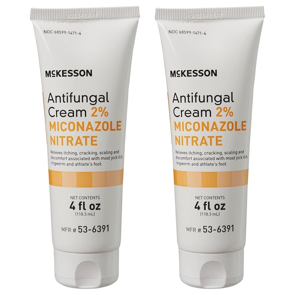McKesson Antifungal クリーム, 2% Miconazole Nitrate - かゆみを取り除きます。, 燃える, から割れる ジョック かゆみ, Ringworm と Athlete 足 - 4 oz., 2 カウント