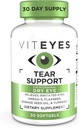 Viteyesの破損サポート目のかどるブレンド、機会の乾燥した目の補足、目の低下無し、赤みの改善、目のビタミン、かゆみ目のためのアレルギーサポート、オメガ3の魚油、30 Softgels
