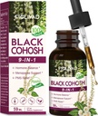 黒いCohoshの低下、ホルモンのバランス、Menopauseサポート及びPMSの救助のための草のエキスのブレンド。2oz- (Appleの味)