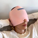 片頭痛と頭痛の救済キャップ - 片頭痛、頭痛、ストレスの救済のためのホットとコールドセラピー - ワンサイズは、ほとんどのフィット - ピンク
