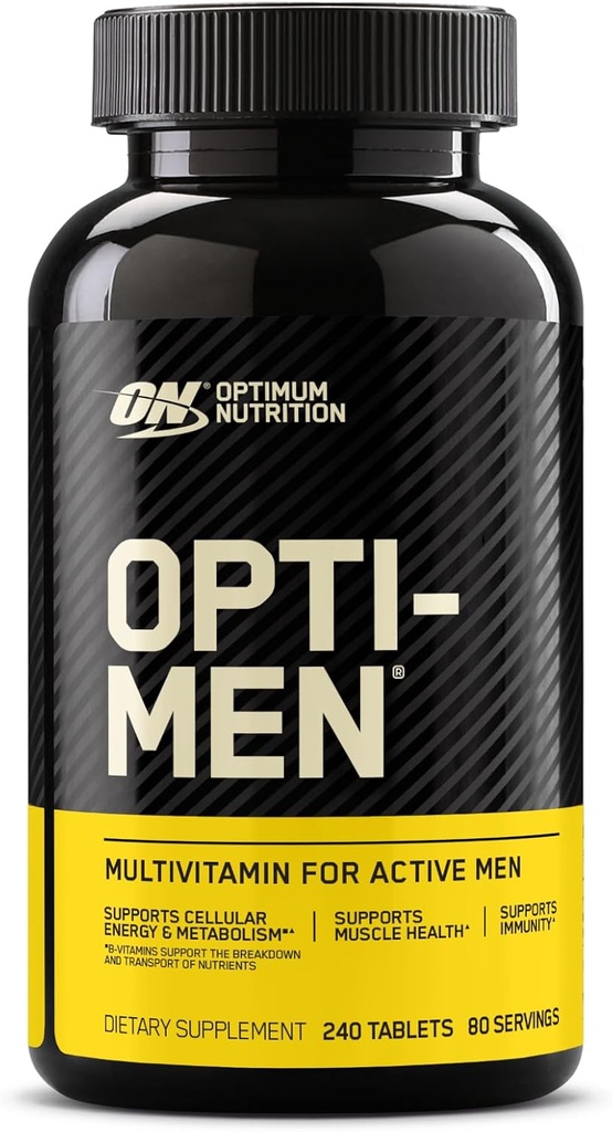 最適栄養 Opti-Men 男性のための毎日のマルチビタミン、アミノ酸と免疫サポートサプリメント、80日の供給、240カウント、(5月のパッケージ)