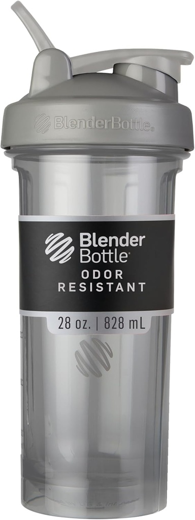 BlenderBottleのシェーカーのびんのプロ シリーズは蛋白質の揺れおよび前ワークアウト、28-Ounce、煙の灰色のために完成します