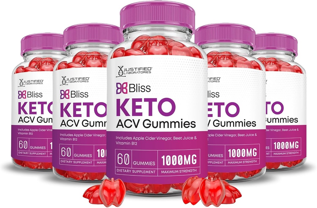 正当化された実験室(5のパックのブリスKeto ACVのグミーの高度の方式1000MG X 10 Bliss BoostはPomegranateのビート ジュースの粉B12のビーガン非GMO 300のガミーと方式しました