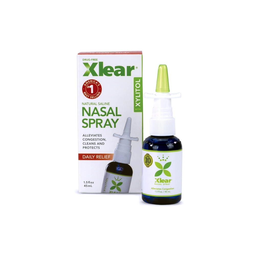 Xylitol、1.5 の fl の oz (2 のパック)が付いている Xlear 自然な鼻のスプレー