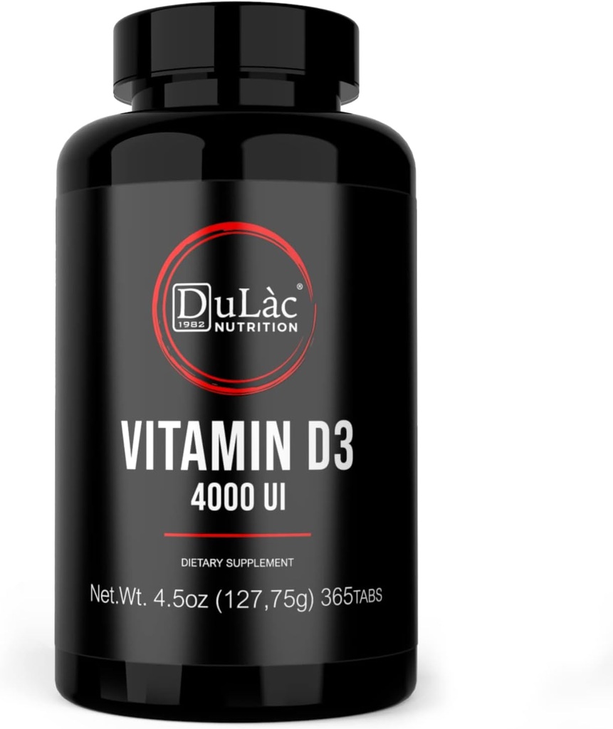 Dulàc - ビタミンD3 4000 IUの補足、Calcium及びリンの吸収、サポート ボンズ、歯、筋肉及び免疫システム、イタリアでなされる365のタブレットを促進します