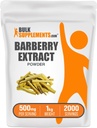 BulkSupplements.com Barberry Extract Powder - Barberry Sypplement, ハーブサプリメント - ビーガン&グルテンフリー, サービングあたりの500mg, 1kg (2.2ポンド) (パック 1)