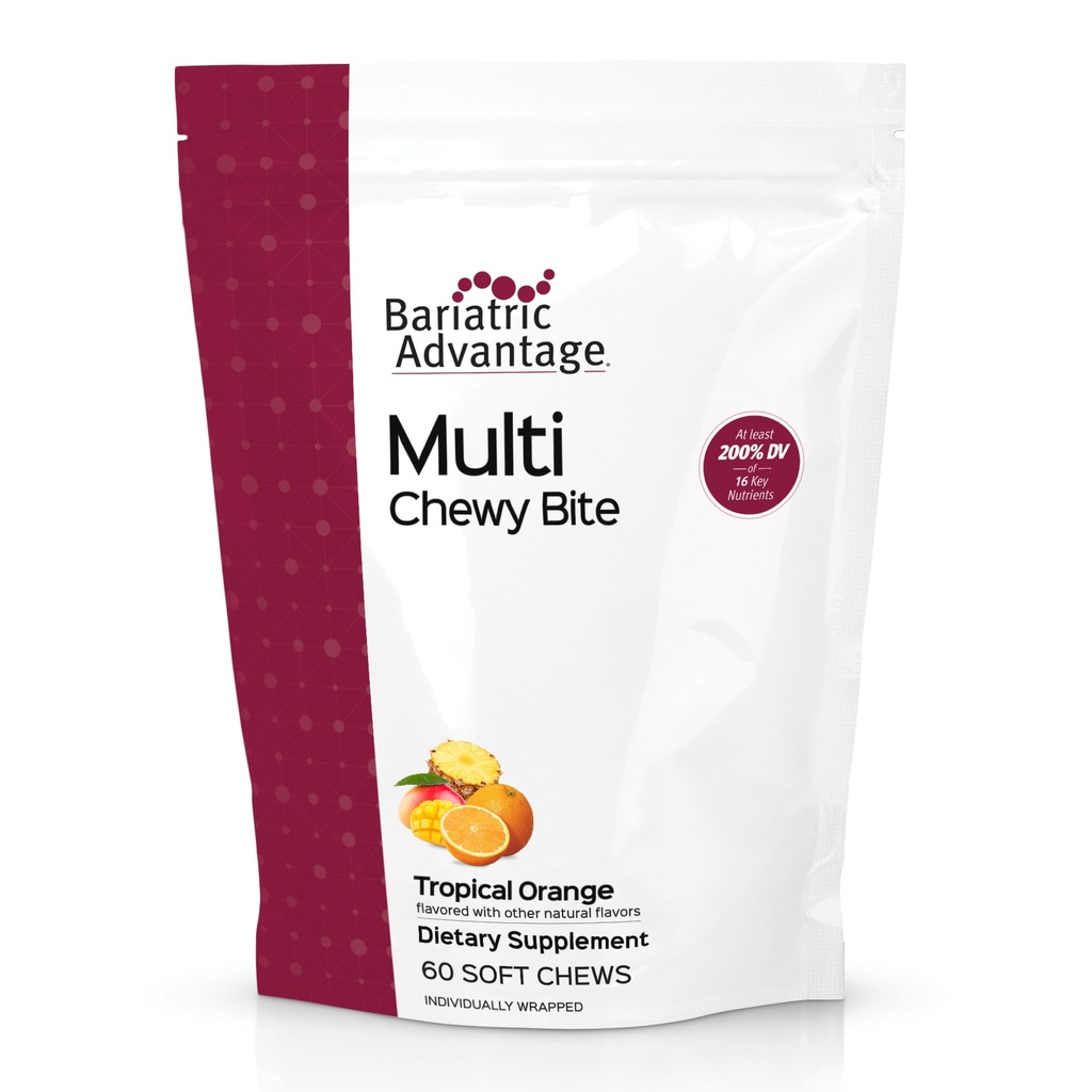 有毒な利点の多Chewyのダニ-Bariatricの外科患者のための柔らかい咀嚼のMultivitamin - 葉酸、ビタミンD3及び多くが付いているChewable Multivitamin - 熱帯オレンジ味- 60の計算
