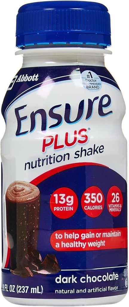 Ensure Plus Nutriton Shake Dark Chocolate - 6 PK