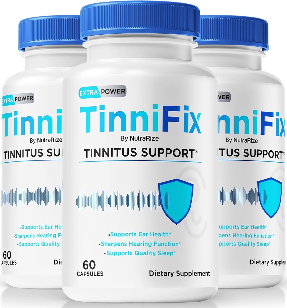 (3パック) Tinnifixカプセル - 高度な補聴器サポートフォーミュラ、Tinifixピイルは、健康な補聴器を維持し、完全な耳の健康のためのすべての自然なTinifix、公式Tini Fixレビュー(180カプセル)