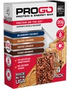 ProGo Protein Bars, Low Sugar, High Protein Snacks (Up to 21g) - 95% Pure Isolate for Faster Muscle Growth & Recovery, Low Calorie, Sweetened w/Peanut Butter & Raw Honey (4-Count, Starter Pack)