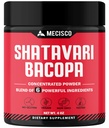 6in1 Shatavariパウダーオーガニック - Shatavari Root、Bacopa Monnieri、Ashwagandha Root、Vitex Berry、Fenugreek、ブラックペッパーとブレンド - サポート若返り、エネルギーとバイタリティを促進 - 4 Oz