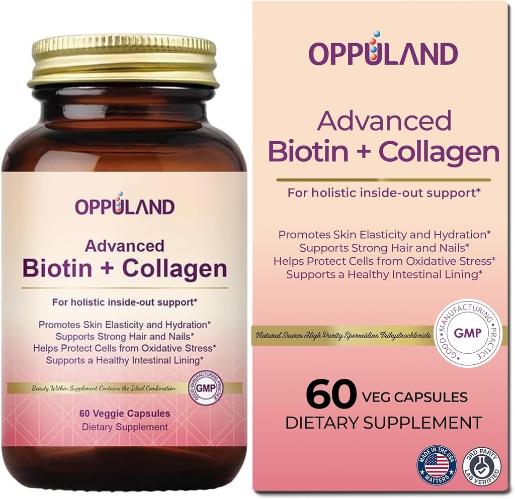 ビオチンおよびコラーゲンの補足-Biotin 5000のmcg +女性サポートのためのコラーゲン強い毛、釘及び健康な皮-60のベジギーのカプセル