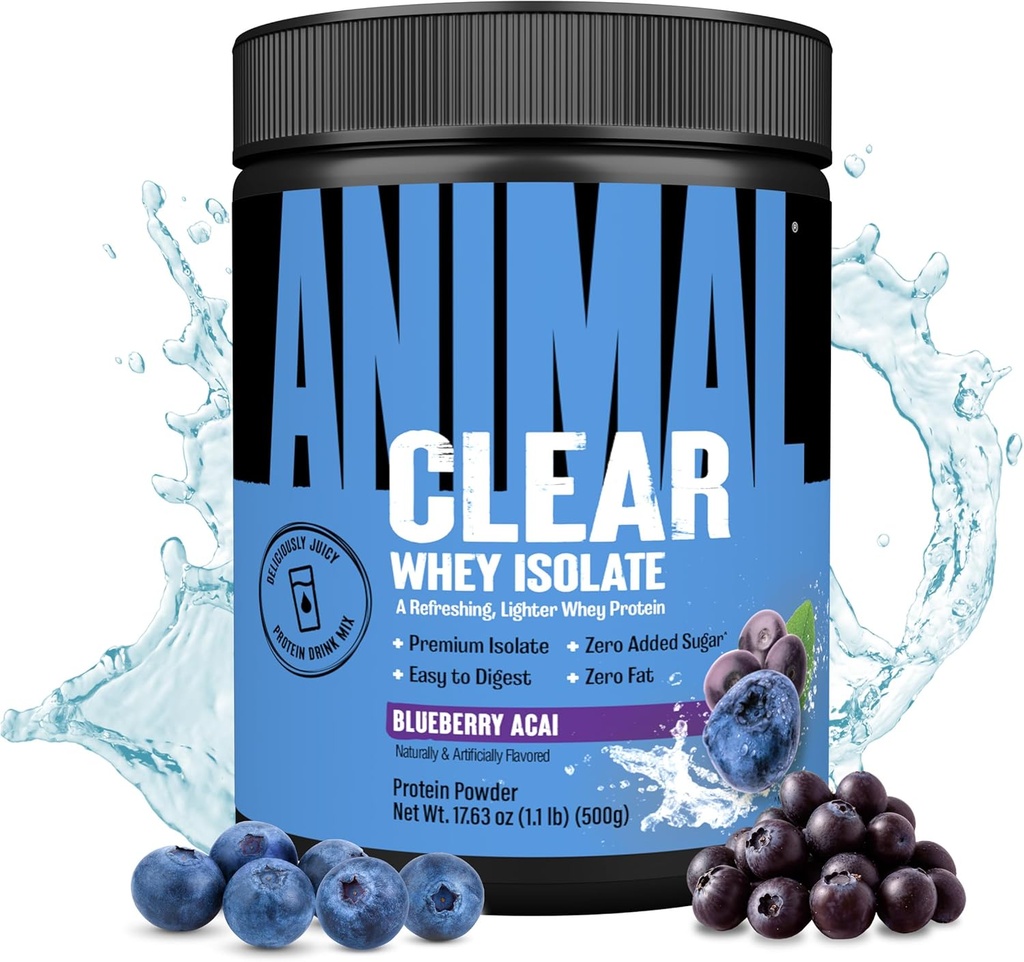 明確なWheyの隔離蛋白質の粉-消化し、混合すること容易5g BCAA、おいしいジューシー、人および女性のためのいつでも飲み物を、ブルーベリーAcai 125g (5のサービング)更新して下さい
