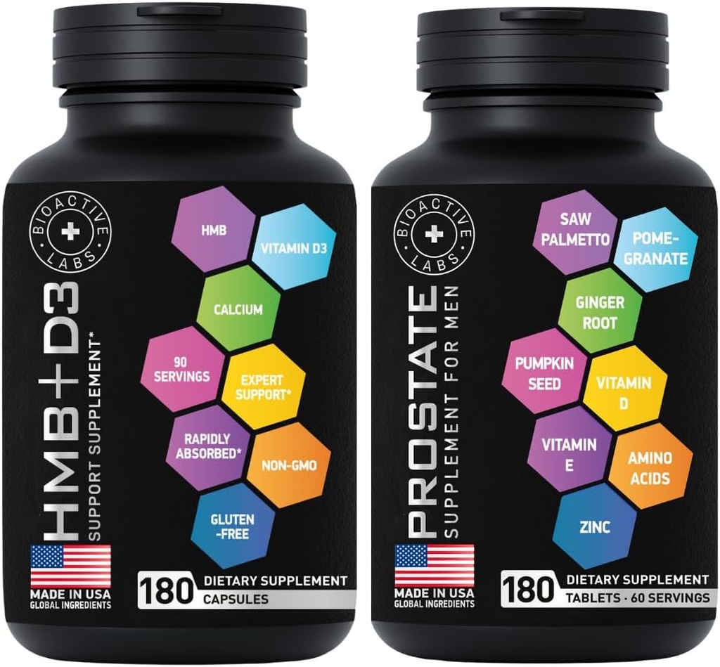 上級HMBプラスビタミンD3と男性バンドルのための前立腺サプリメント