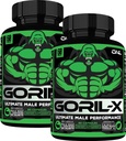 男性のためのテストステロンブースターサプリメント - ゴリルXワークアウト男性の強化の丸薬1000mg - 増加サイズ、強度とエネルギー - ホニーゴート雑草付き、トンカットアリ&トリブラステルレスト - 60カプセル(2pk)