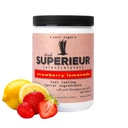 Superieur電解液 - 植物ベースの電解液サプリメントw / 海ミネラルの水分補給&回復–Ketoフレンドリー、非GMO、ゼロ砂糖、ビーガン健康スポーツドリンクパウダー–イチゴレモン(70 Serv)