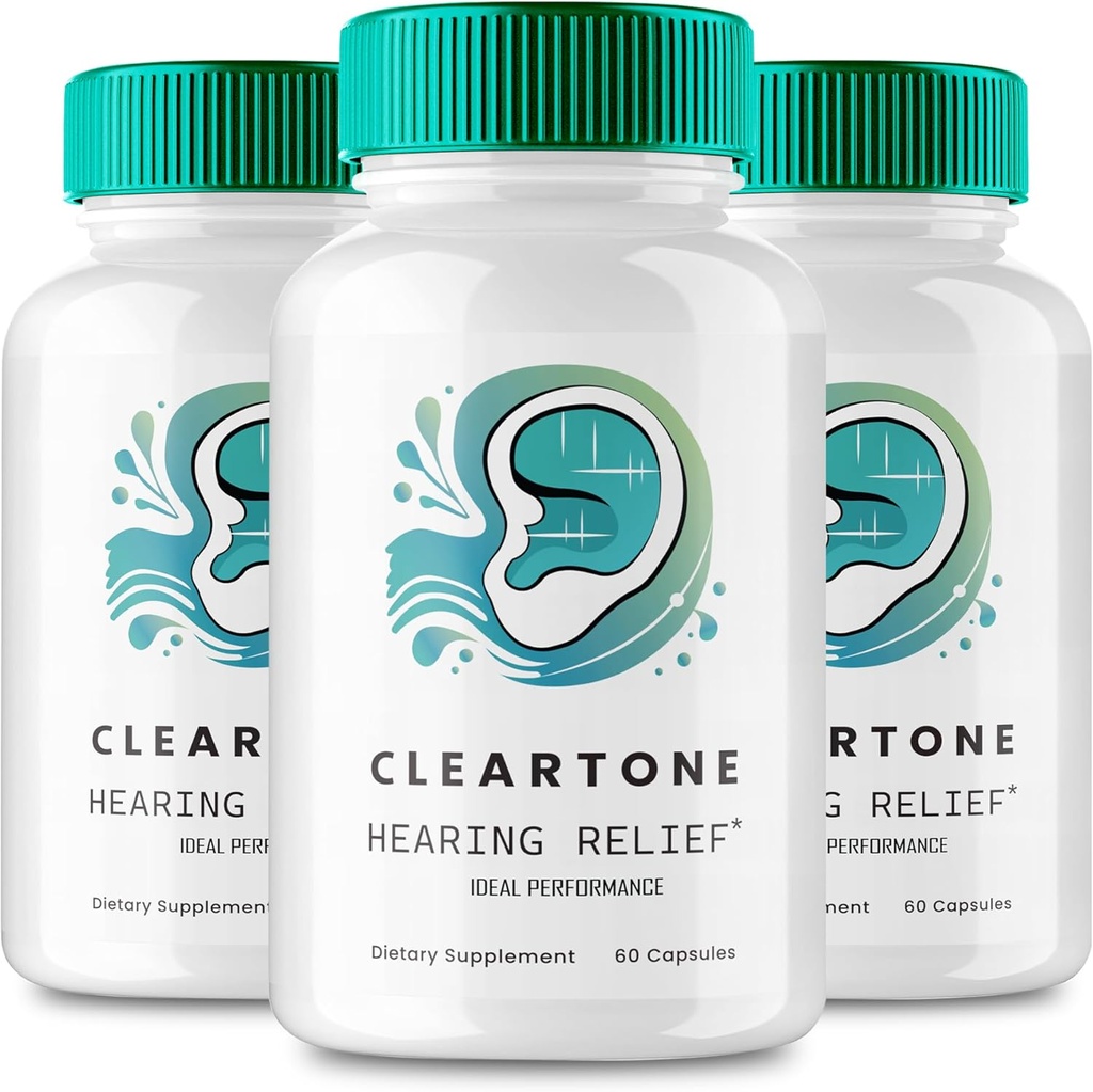 耳のカプセルを鳴らすためのCleartone Tinnitusの救助、Cleartoneの耳の丸薬の補足、明確な調子のTinitusの処置、耳のリング救助を Calming - 最高の強さ、Cleartoneの検討(3のパック)