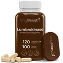LongLifeNutri Lumbrokinase 100mg - サービングあたり最大アクティビティ2,000,000ユニット、120ベジタリアンカプセル、2ヶ月の供給、循環の健康のための自然な酵素サプリメント、Lab Tested、米国製