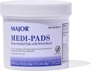 MAJOR Medi-Pads - Hemorrhoidal Hygienicクレンジングウィッチヘーゼルパッド - アロエと冷却の救済 - 100カウントジャー(1パック)