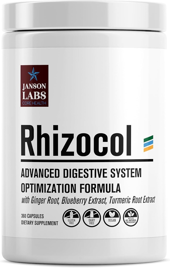 Rhizocol - Crohn's and Colitis Supplement | GI Tract Inflammationによる炎症性腸の問題 | Gut Healthをサポート - IBD - UC - CD - IBS - 特許取得 - すべて自然