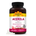 カントリーライフAcerolaビタミンCコンプレックス、500mg、Chewableベリー風味のウエファー、サポート免疫の健康、90のウエファー、GFCOによって証明されたグルテンフリー、AVAによる認定ビーガン