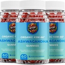 NYUM NutritionTMオーガニックKSM-66 Ashwagandha Gummies、3パック、混合ワイルドベリー