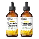 ワイルド&オーガニック尿酸クレンジングチンチャー4 fl oz&ターメリックチンチャー4 fl oz