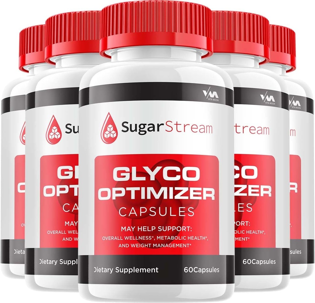 (5パック)シュガーストリームサプリメント、シュガーストリームカプセル - 高度なフォーミュラシュガーストリーム、シュガーストリーム最大強度レビュー、300カプセル