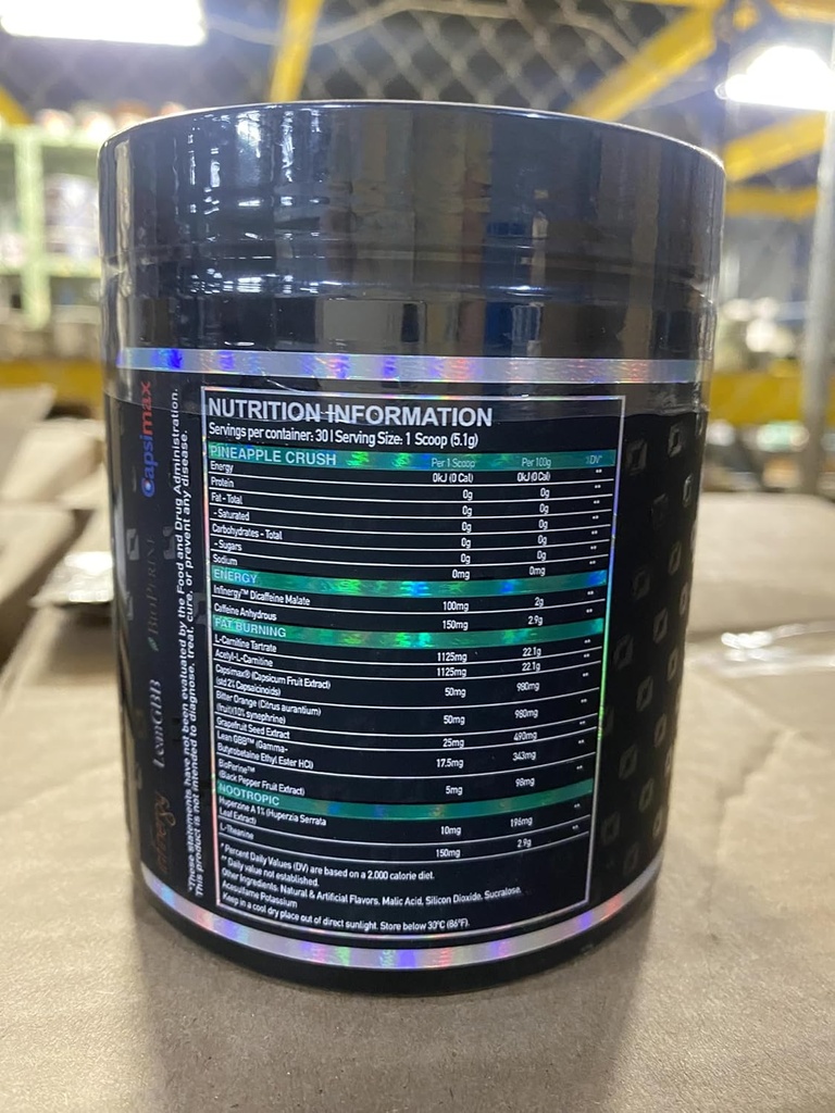 ONESTのHyperburnの脂肪質のバーナーの粉– 153g (30サービング)高められたエネルギー ブースト及び性能サポート補足のMetabolismのブースター及び人および女性のためのスポーツの栄養の粉