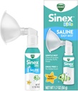 Vicks Sinex Kids Saline Easy Mist, Drug Free Saline, Ages 1 Month+, Gently Clears and Soothes Everyday Stuffy Noses, Safe for Daily Use, 1.7 OZ