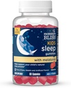 Mommy's Bliss Kids Sleep Melatonin Gummies、人工色、味、またはゼラチン、イチゴ味、年齢3 + (60 Gummies)