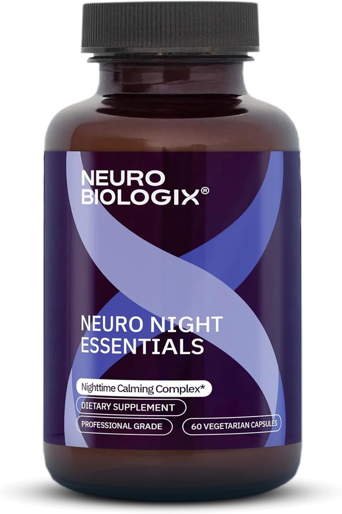 Neuro Night Essentials - GABA、Melatonin、Valerian Root、LTheanine、マグネシウムなどの自然ナイトタイムサポート - リラックス、気分のバランス、残りを促進 - 60 Vegカプセル - 米国製