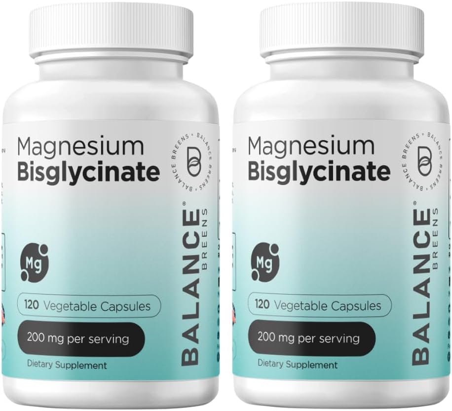 マグネシウムのBisglycinate 200mg -高い吸収のChelatedのマグネシウムの補足-Stomach、Glutenなしの無縁、サポート睡眠、筋肉けいれん及び肯定的な気分- 120のカプセル(パッケージ2)