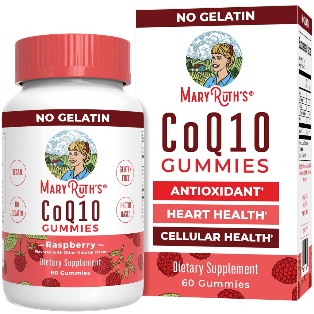 MaryRuth Organics CoQ10 グミイズ | Coenzyme Q10 | 心の健康と細胞の健康のためのGummy Supplements | 抗酸化剤 | CoQ10 120 mg | ヴィーガン | 非GMO | グルテンフリー | 60 カウント | 1 ヶ月の供給