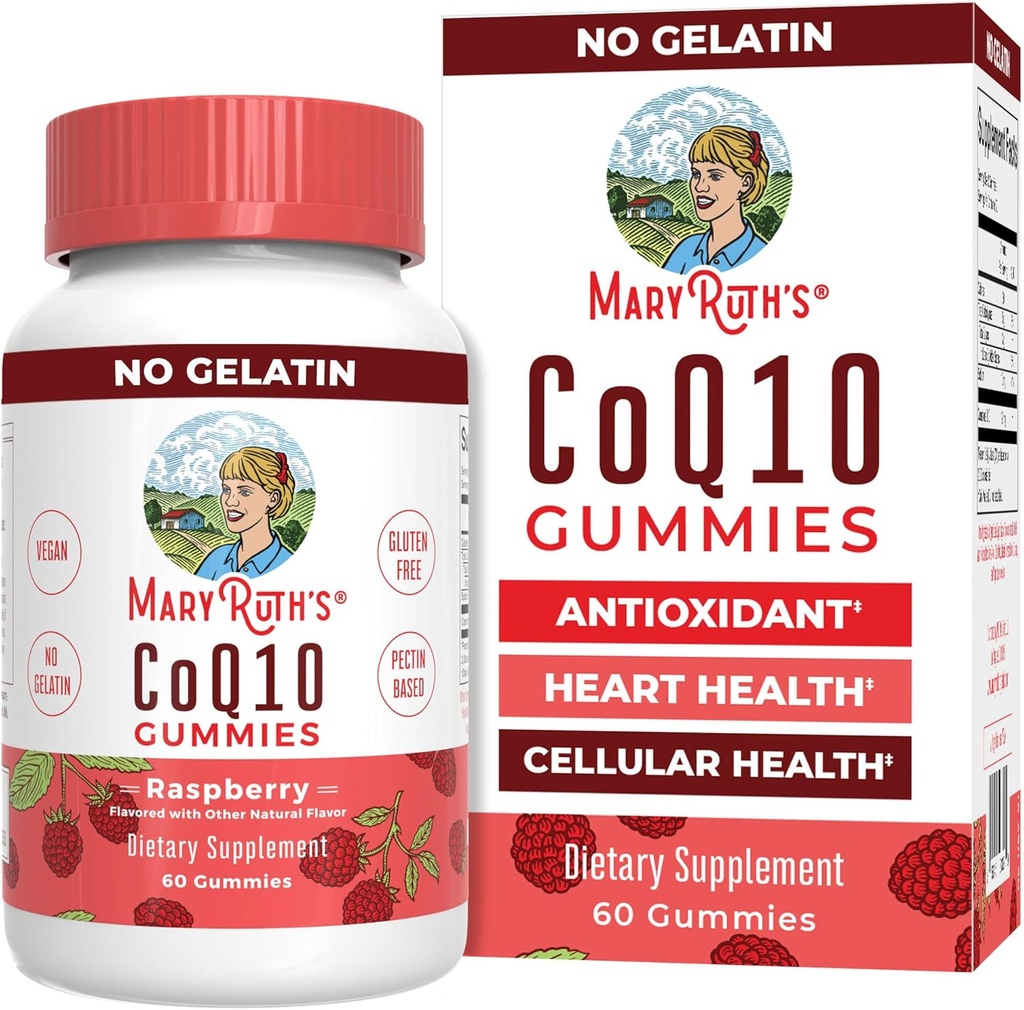 MaryRuth Organics CoQ10 グミイズ | Coenzyme Q10 | 心の健康と細胞の健康のためのGummy Supplements | 抗酸化剤 | CoQ10 120 mg | ヴィーガン | 非GMO | グルテンフリー | 60 カウント | 1 ヶ月の供給