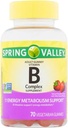 Spring Valley B-Complex Adult Gummy 70 Count - Natural Wild Strawberry Flavor (Packaging May Vary)