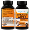SugarMDの神経症サポート補足–アルファLipoicの酸、Benfotiamine及びビタミンD3 B6 B12の60のNerveの補足のカプセル-フィート、手、指及び足のためのNerveサポート補足- 30の日の供給