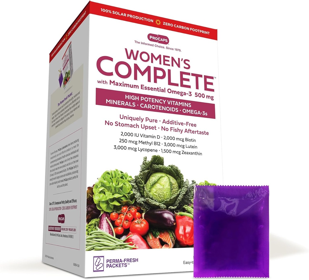 ANDREW LESSMAN Multivitamin - 最大エッセンシャルオメガ3 500mg 60パケット - 30 +すべての栄養素、エッセンシャルビタミン、ミネラル、カロテノイドの高効力。 添加剤なし
