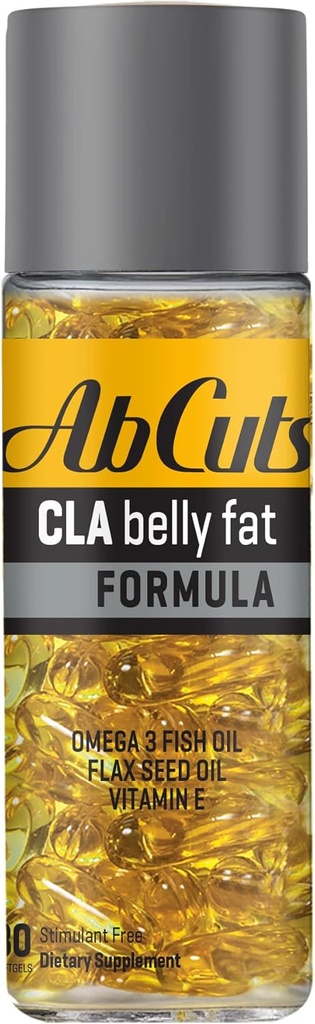 アブカットCLAベリーファットフォーミュラ - 80簡単にスワロSoftgels - Omega 3フィッシュオイル、亜麻油とビタミンE - 抗酸化供給と健康な体組成を高めるのに役立ちます