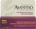 Aveeno 1% Hydrocortisone アンチイッチ クリーム, 1 Oz (パック 3)