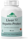 Provita Liver Hepato-Protect | ライバークレンジングデトックス & 修理用サプリメント | ミルクアッスルデトックス with Dandelion, Artichoke & Glutathione | 肝臓の健康と機能の自然な肝臓サポートサプリメント