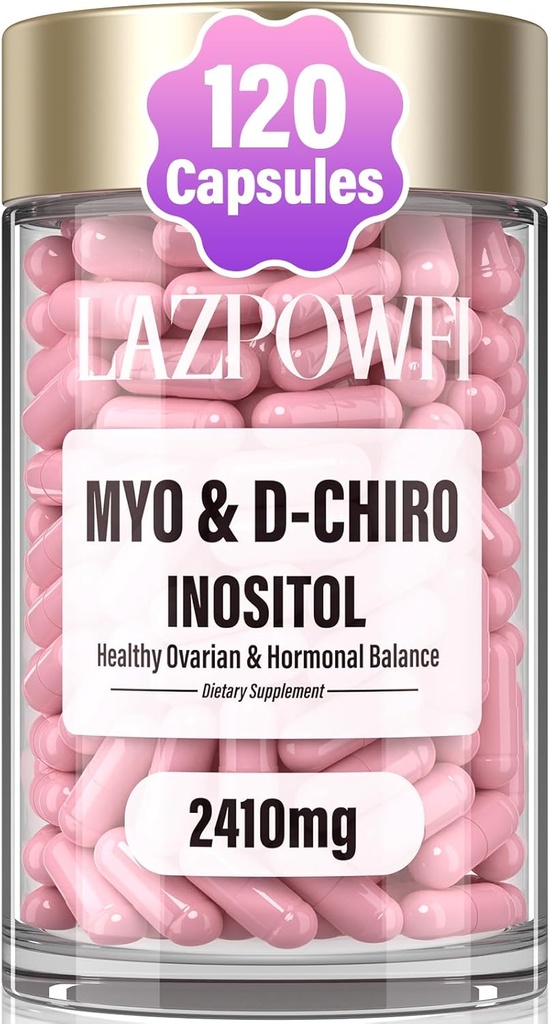 イノシトールサプリメント - Myo-InositolとD-Chiro Inositol Plus FolateとビタミンD - 女性のための健康なホルモンバランスと健康的なオワリアンサポート40:1レシオ-009