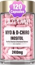 イノシトールサプリメント - Myo-InositolとD-Chiro Inositol Plus FolateとビタミンD - 女性のための健康なホルモンバランスと健康的なオワリアンサポート40:1レシオ-009
