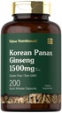 タホ栄養物 韓国パンサックス ジンセンエキス 1500 mg | 200カプセル | 男性と女性のためのサプリメント | 非GMOとグルテンフリー